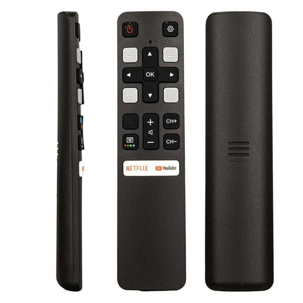 Tcl RC 802V - FNR1 - HTC120 - RC25324 Netflix - Youtube Tuşlu Ses Komutsuz Lcd Led Tv Kumanda ürün görseli 1