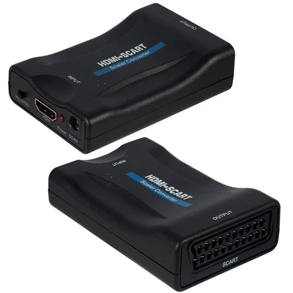 Powermaster PM-18587 HDMI To SCART Aktif Çevirici Dönüştürücü Adaptör PAL/NTSC ürün görseli 1