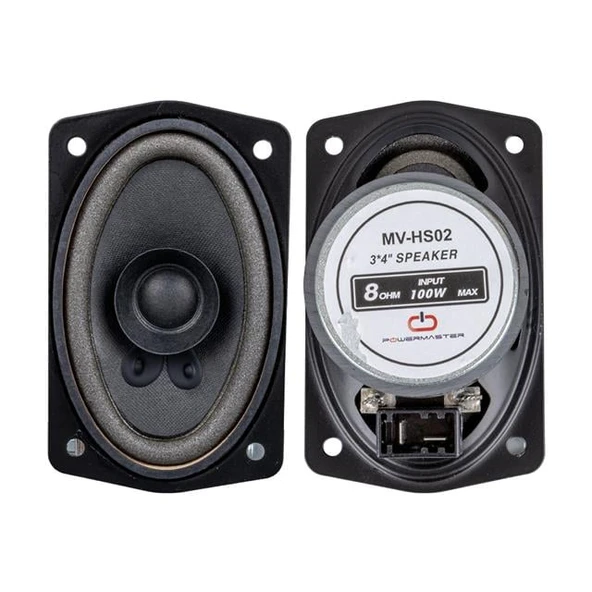 Magicvoice MV-HS02 3X4'' 7.5X10 Cm 8 Ohm Max 100 Watt Oval Oto Hoparlör ürün görseli 1