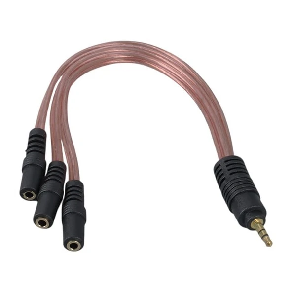Powermaster PM-12283 3.5Mm Stereo 3X Dişi Kulaklık Çoklayıcı (3 Boğumlu - 20 CM) ürün görseli 1