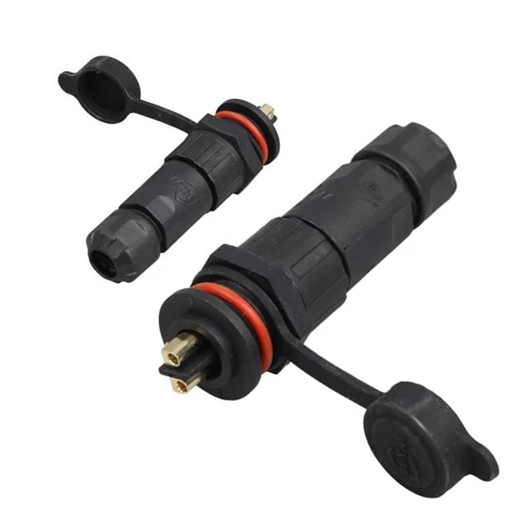 IC-266M 16Mm Su Geçirmez Konnektör Şase Seyyar Takım 2 Pin ürün görseli 1