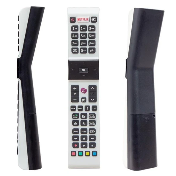 Profilo RCA49130 - Vestel Smart – Sanyo - Jvc Netflix Tuşlu Beyaz Yazısız Lcd Led Tv Kumanda ürün görseli 1