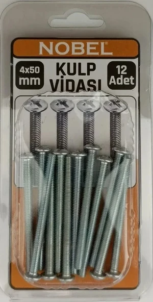 FIX METRİK KULP VİDASI 4*50 MM 12 Lİ ürün görseli 1