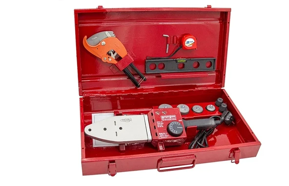 Grangos GRKM05-SET 1550W Profesyonel Plastik Boru Kaynak Makinesi Setli ürün görseli 1