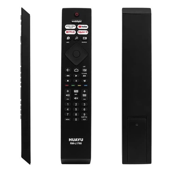 Huayu Philips RM-L1760 Ambilight-Netflix-Prime Video-Youtube-Rakuten Tv Tuşlu Led Tv Kumanda ürün görseli 1