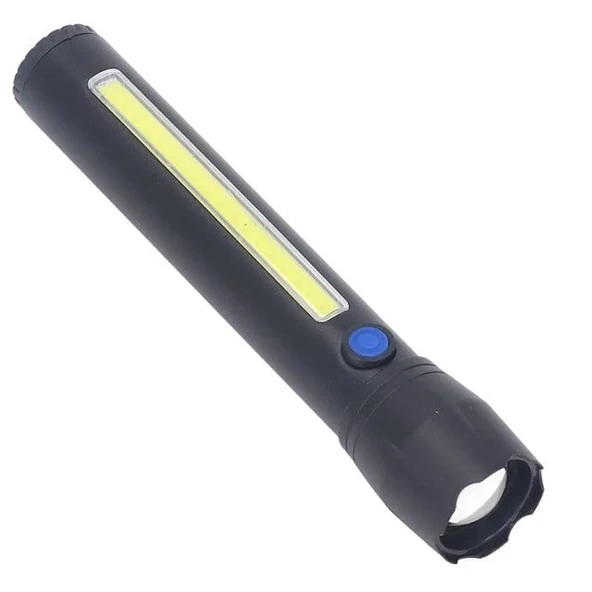 Powermaster PM-14621 Metal Şarj Edilebilir Zoomlu 4 Çalışma Modlu Power Led El Feneri ürün görseli 1
