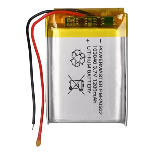 103040 3.7 Volt 1200 Mah Lityum Polimer Pil ürün görseli 1