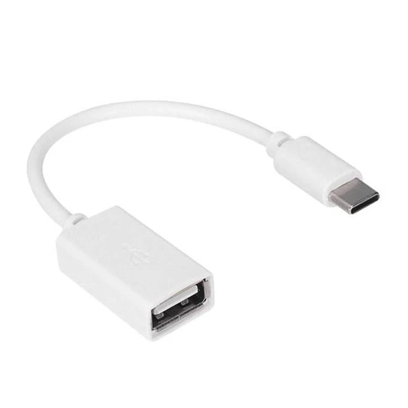 Hytech HY-X112 Beyaz Usb Dişi To Type-C Erkek Otg Çevirici ürün görseli 1
