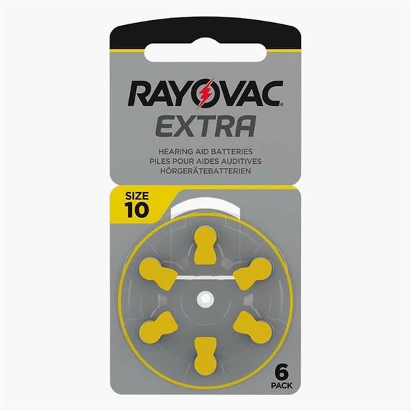 Rayovac 10 Numara Kulaklık Pili (6'Lı Paket) ürün görseli 1