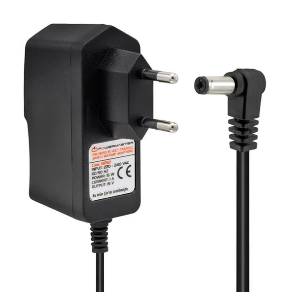 Powermaster PM-19253 15 Volt - 1 Amper - 15 Watt Şarjlı Matkap Adaptörü ürün görseli 1