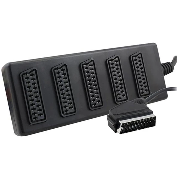 Elektromer 5'Li Scart Dağıtıcı (1 Erkek - 5 Dişi Scart) ürün görseli 1