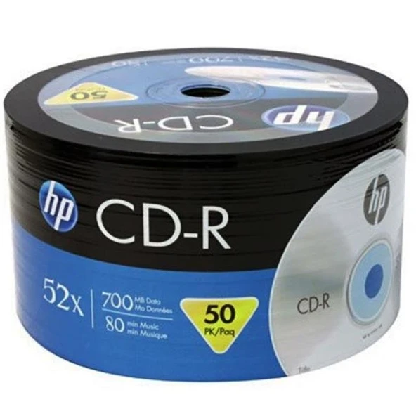 HP CRE00070-3 700MB Boş CD-R 50'Li Paket ürün görseli 1