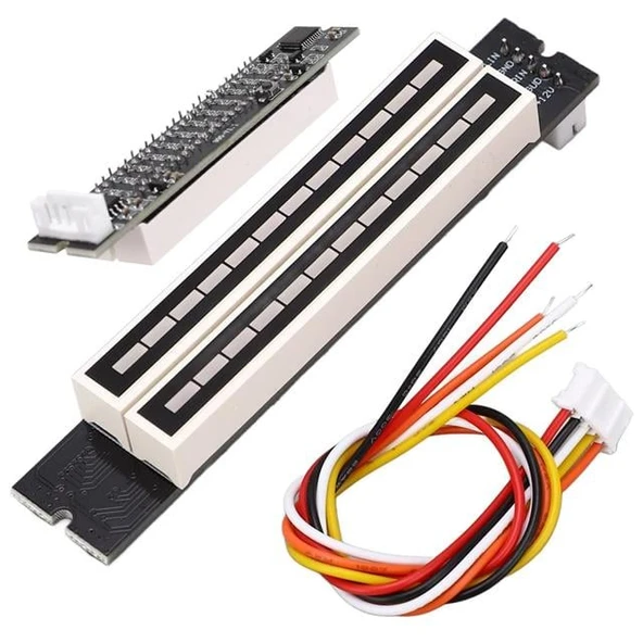 Powermaster PM-26793 12Bit Led Müzik Seviyesi Gösterge Modülü Turuncu Kırmızı Dc12volt ürün görseli 1