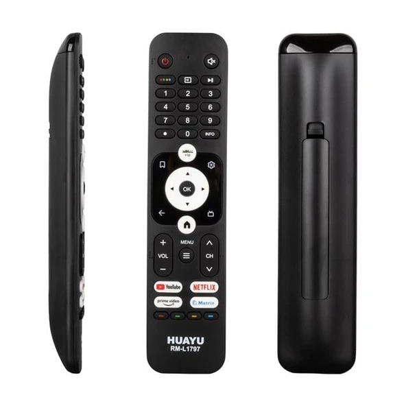 Huayu RM-L1797 Haier Youtube-Netflix-Prime Video Tuşlu LCD-LED TV Kumanda ürün görseli 1