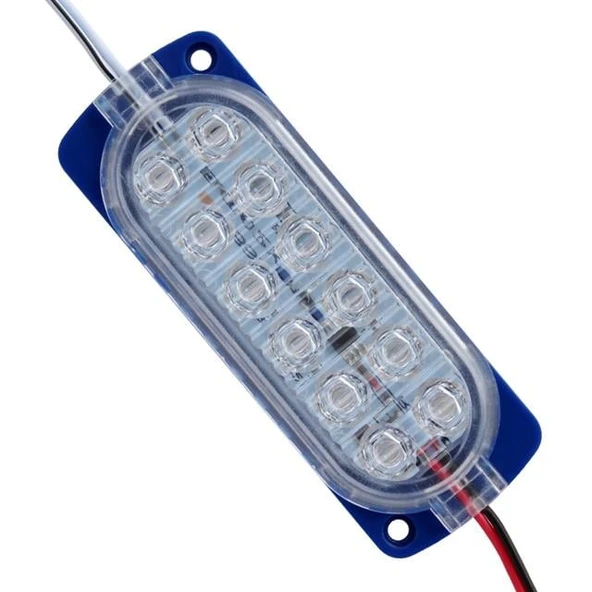 Powermaster Parlak Yanıp Sönen Mavi 24 Volt 1.2 Watt  2835 Modül Led ürün görseli 1