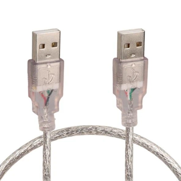 Powermaster PM-8609 Şeffaf 50 Cm Usb Erkek-Erkek Kablo ürün görseli 1