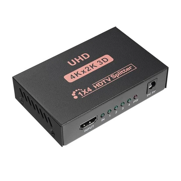 Hytech HY-LU4 4 Port 4Kx2k HDMI Splitter Dağıtıcı ürün görseli 1