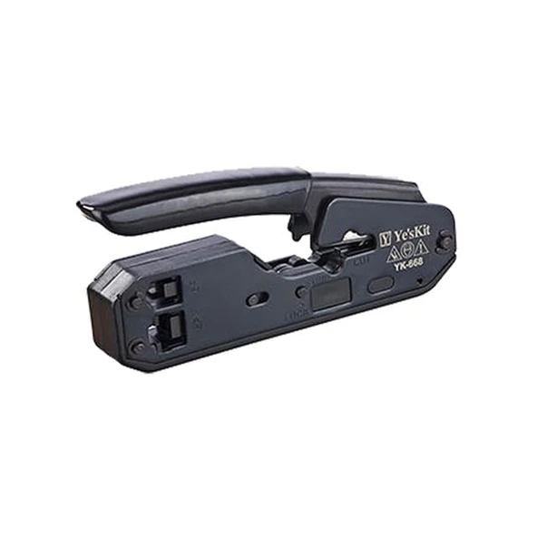 Powermaster YK-668 Çok Fonksiyonlu RJ11 RJ12 RJ45 3İn1 Kablo Kesme - Soyma - Konnektör Çakma Pensesi ürün görseli 1