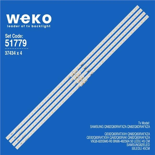Samsung QN82Q60RAFXZA 82'' 4 Adet Tv Led Bar (Tvnizi açıp içindeki led barla birebir aynısı olduğunu görmeden almayınız. Sonrasında iade ALMAMAKTAYIZ.) ürün görseli 1