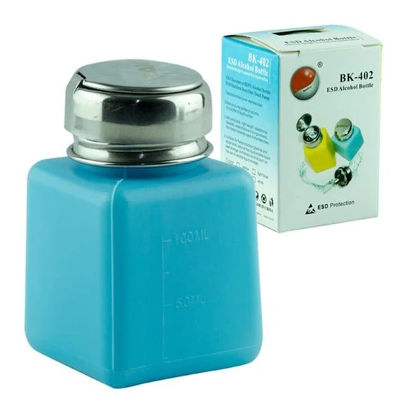 Baku BK-402 Plastik 100 Ml. Boş ESD Antistatik Alkol Şişesi ürün görseli 1
