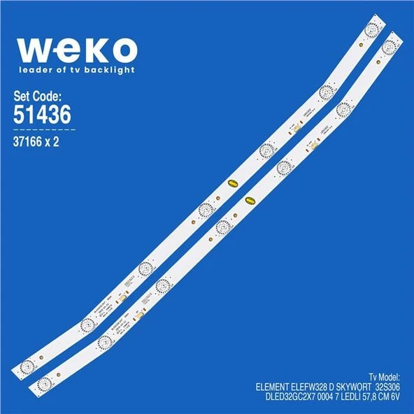 Element ELEFW328 D 32'' 2 Adet Tv Led Bar (Tvnizi açıp içindeki led barla birebir aynısı olduğunu görmeden almayınız. Sonrasında iade ALMAMAKTAYIZ.) ürün görseli 1