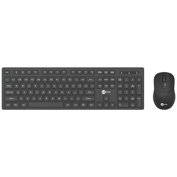 Lenovo Lecoo KW201 Kablosuz Q Klavye - Mouse Set Siyah ürün görseli 1