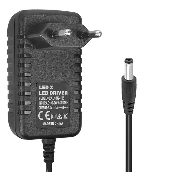 Powermaster Pm-16740 7.8 Volt - 1.2 Amper 5.5*2.5 Mm Uçlu Plastik Kasa Adaptör ürün görseli 1