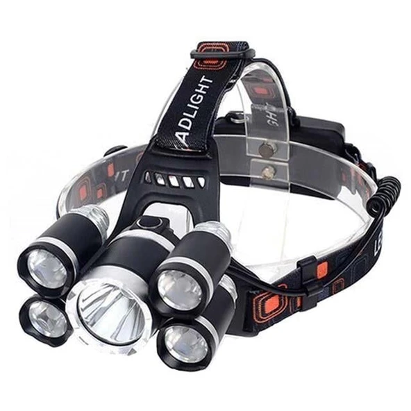 Powermaster MX-501 5 Power Ledli Su Geçirmez 18650 Şarj Edilebilir Kafa Feneri ürün görseli 1