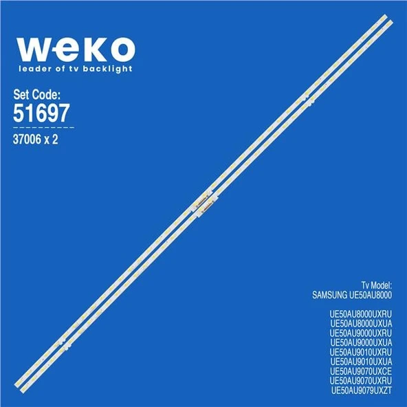 Samsung UE50AU9010UXUA 50'' 2 Adet Tv Led Bar (40 Led) (Tvnizi açıp içindeki led barla birebir aynısı olduğunu görmeden almayınız. Sonrasında iade ALMAMAKTAYIZ.) ürün görseli 1