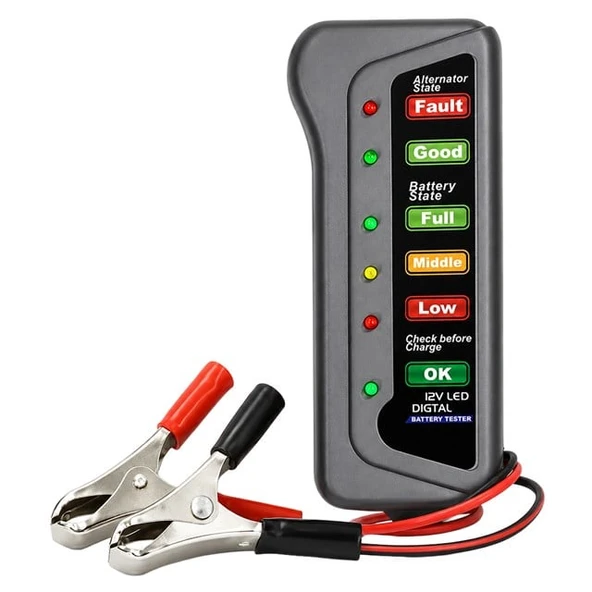 Powermaster PM-25471 12V LED Araç Akü Ve Alternatör Test Cihazı ürün görseli 1