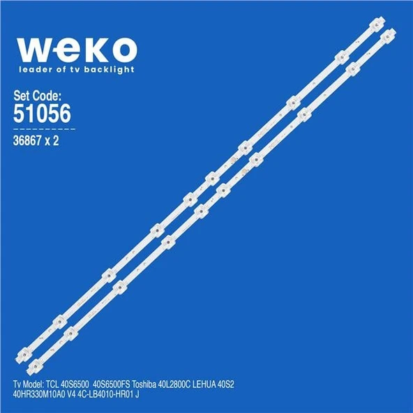 Lehua 40S2 40'' 2 Adet Tv Led Bar (Tvnizi açıp içindeki led barla birebir aynısı olduğunu görmeden almayınız. Sonrasında iade ALMAMAKTAYIZ.) ürün görseli 1