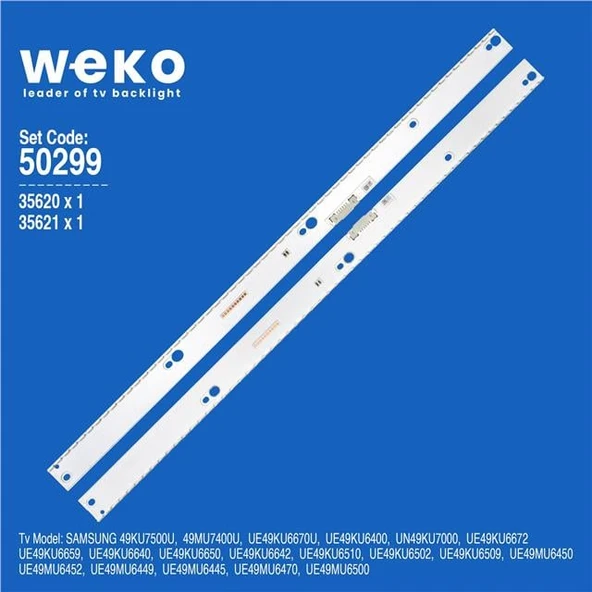 Samsung UE49KU6640 49'' İnç 2 Adet Tv Led Bar (Tvnizi açıp içindeki led barla birebir aynısı olduğunu görmeden almayınız. Sonrasında iade ALMAMAKTAYIZ.) ürün görseli 1