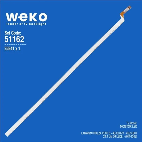 WKSET-6162 24.4 Cm 36 Ledli Monitör Led Bar (Tvnizi açıp içindeki led barla birebir aynısı olduğunu görmeden almayınız. Sonrasında iade ALMAMAKTAYIZ.) ürün görseli 1
