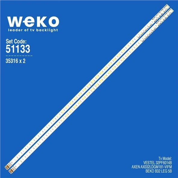 Vestel 32PF6014B 32'' İnç 2 Adet Tv Led Bar (Tvnizi açıp içindeki led barla birebir aynısı olduğunu görmeden almayınız. Sonrasında iade ALMAMAKTAYIZ.) ürün görseli 1