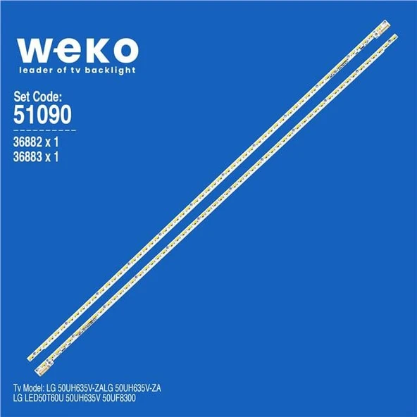 Lg 50UH635V-ZA 50'' 2 Adet Tv Led Bar (Tvnizi açıp içindeki led barla birebir aynısı olduğunu görmeden almayınız. Sonrasında iade ALMAMAKTAYIZ.) ürün görseli 1