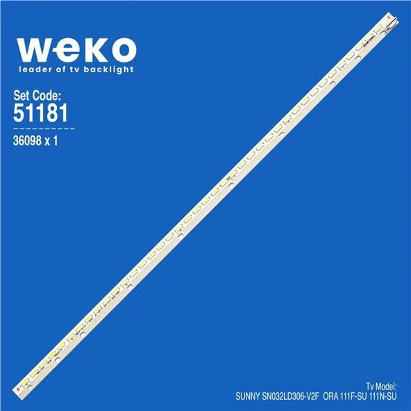 Sunny SN032LD306-V2F 32'' 1 Adet Tv Led Bar (Tvnizi açıp içindeki led barla birebir aynısı olduğunu görmeden almayınız. Sonrasında iade ALMAMAKTAYIZ.) ürün görseli 1