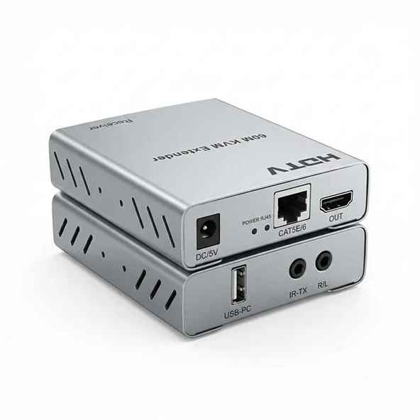 Enkado EKD-HE60KVM 1080P 60 Metre HDMI USB KVM Extender ürün görseli 1