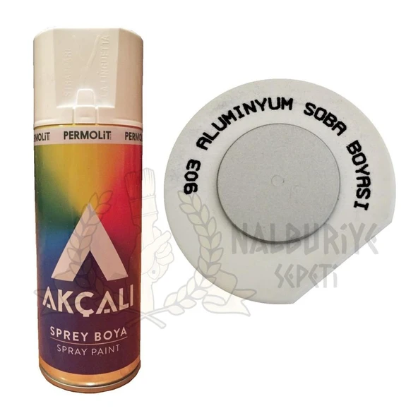 Akçalı Akrilik Sprey Boya ALÜMİNYUM GRİ SOBA BOYASI 400 ml - 903 ürün görseli 1