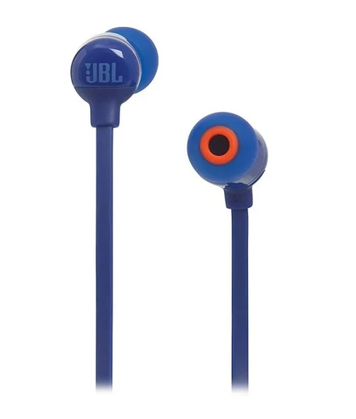 JBL T110 Mikrofonlu Kulak içi Kablolu Kulaklık Beyaz&Mavi ürün görseli 1