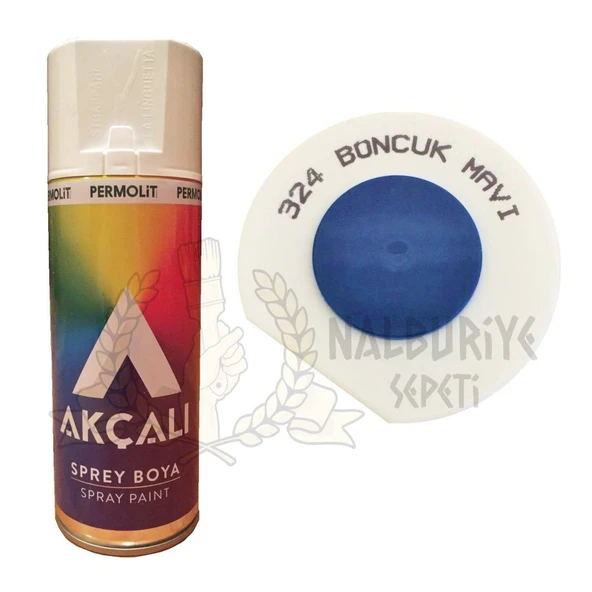 Akçalı Akrilik Sprey Boya BONCUK MAVİ 400 ml - RAL5017 - 324 ürün görseli 1