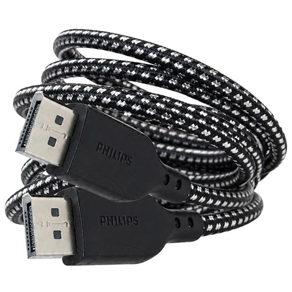 Philips SWR3139B/93 8K 60Hz Displayport 1.4 Kablo 3 Metre Örgülü Zırhlı Tasarım Ultra HD ürün görseli 1