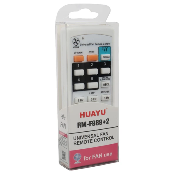 Huayu RM-F989+2 Universal Vantilatör Akıllı Kumanda - Resim 2