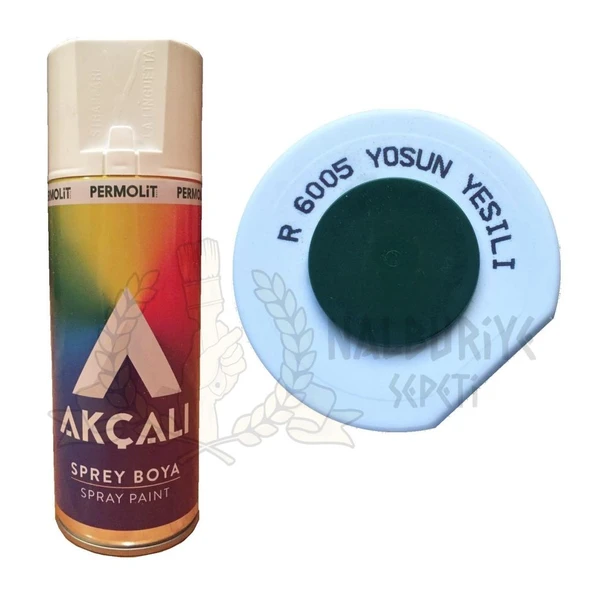 Akçalı Akrilik Sprey Boya YOSUN YEŞİLİ 400 ml - RAL6005 ürün görseli 1