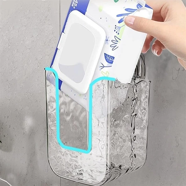 Sunup SN-26822 Çok Amaçlı Duvar Tipi Islak Mendil Tutucu Raf ürün görseli 1