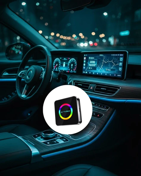 Kablosuz Android Auto CarPlay Destekli Araç Multimedya Adaptörü ürün görseli 1