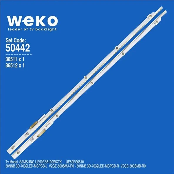 Samsung UE50ES6100WXTK 50'' İnç 2 Adet Tv Led Bar (Tvnizi açıp içindeki led barla birebir aynısı olduğunu görmeden almayınız. Sonrasında iade ALMAMAKTAYIZ.) ürün görseli 1