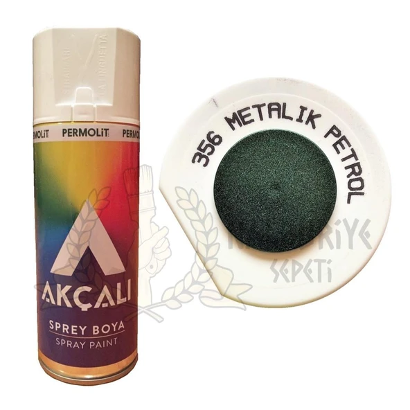 Akçalı Akrilik Sprey Boya METALİK PETROL MAVİ (Simli) 400 ml - 356 ürün görseli 1