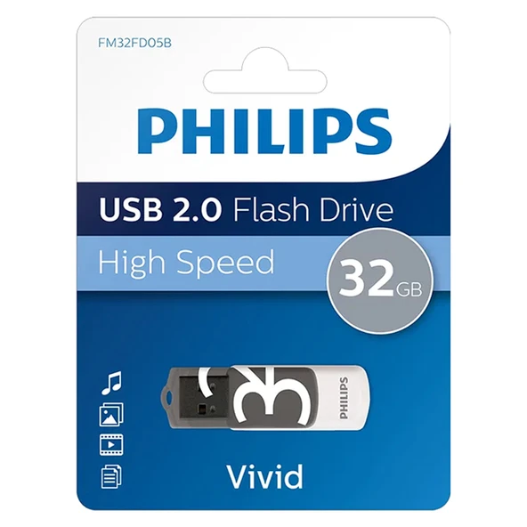 Philips Vivid FM32FD05B/00 32GB USB 2.0 Flash Bellek ürün görseli 1