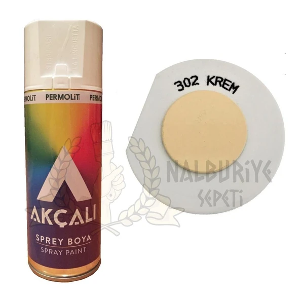 Akçalı Akrilik Sprey Boya KREM 400 ml - 302 ürün görseli 1
