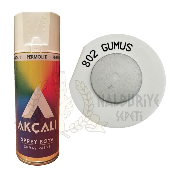 Akçalı Akrilik Sprey Boya GÜMÜŞ 400 ml - 802 ürün görseli 1